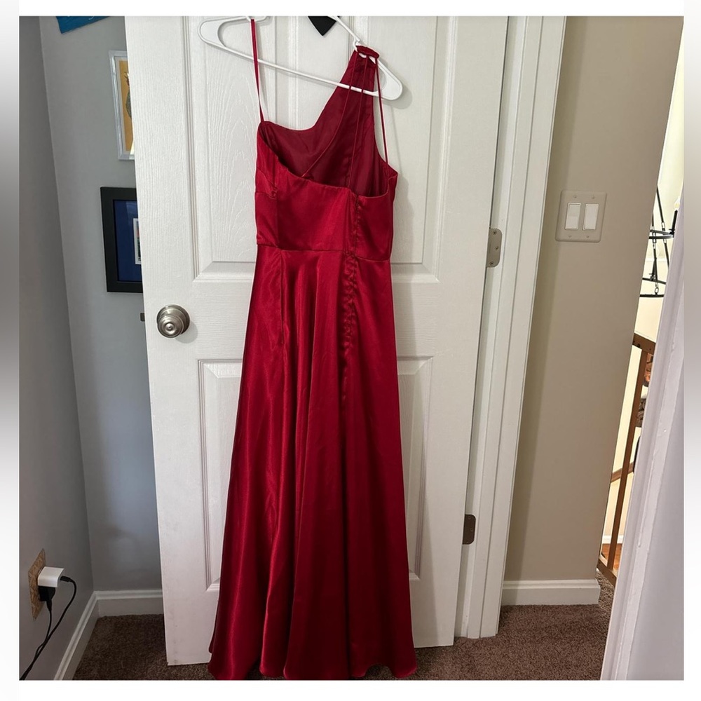 Blondie Nites One Shoulder Red Dress